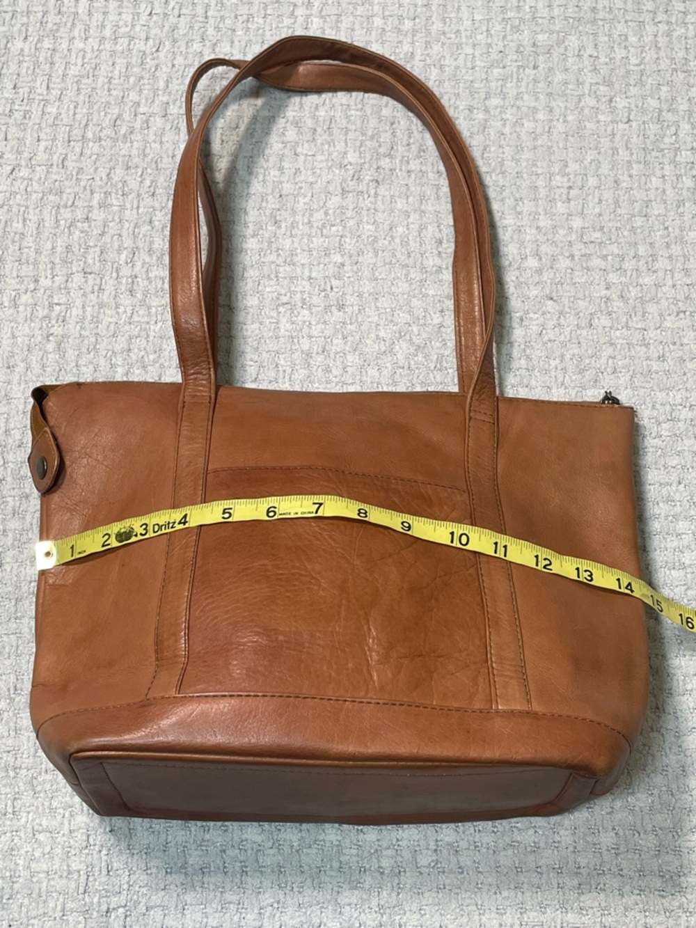 Vintage Y2K Wilson’s Adventure Bound Brown Leather Two Handle Purse Bag Tote - Picture 15 of 16